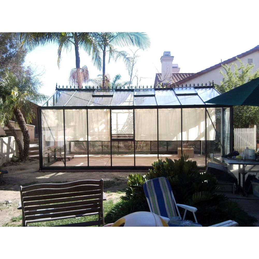 Exaco Janssens | 12.5x20x9 ft Royal Victorian VI 46 Large Glass Greenhouse Kit With 4mm Tempered Glass Glazing