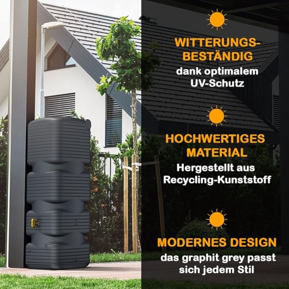Exaco Quadro 170 liter/ 45 gallons Grey