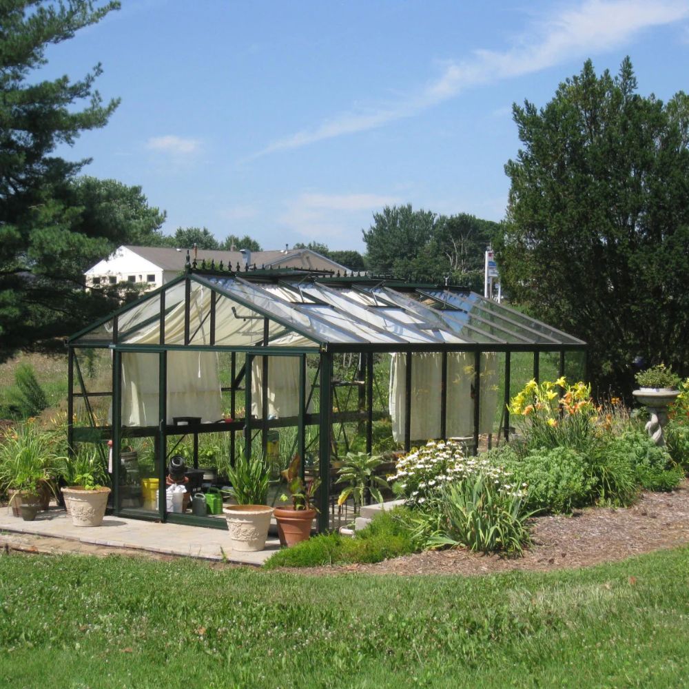 Exaco Janssens | 12.5x20x9 ft Royal Victorian VI 46 Large Glass Greenhouse Kit With 4mm Tempered Glass Glazing