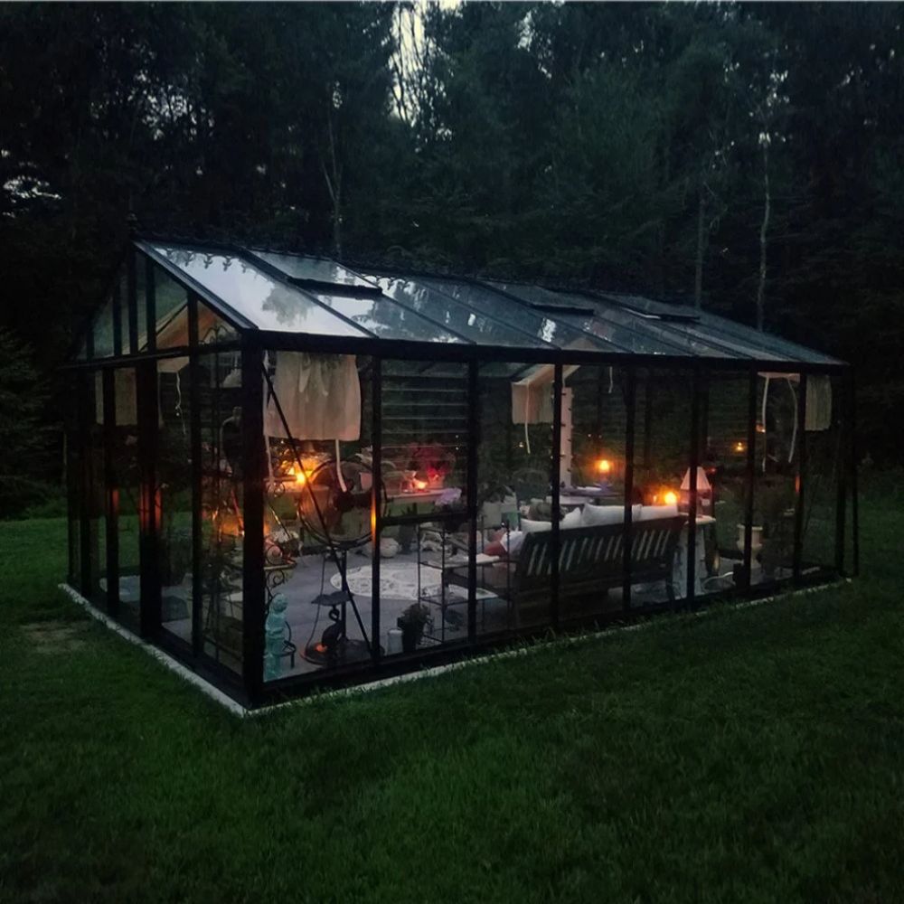 Exaco Janssens | 12.5x20x9 ft Royal Victorian VI 46 Large Glass Greenhouse Kit With 4mm Tempered Glass Glazing