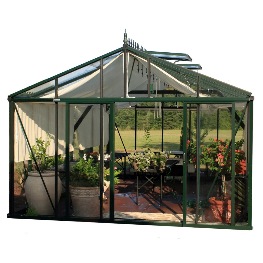 Exaco Janssens | 12.5x20x9 ft Royal Victorian VI 46 Large Glass Greenhouse Kit With 4mm Tempered Glass Glazing