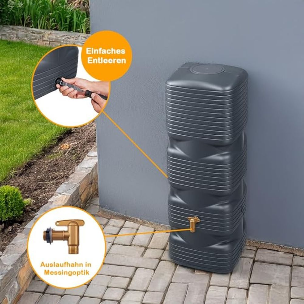 Exaco Quadro 170 liter/ 45 gallons Grey