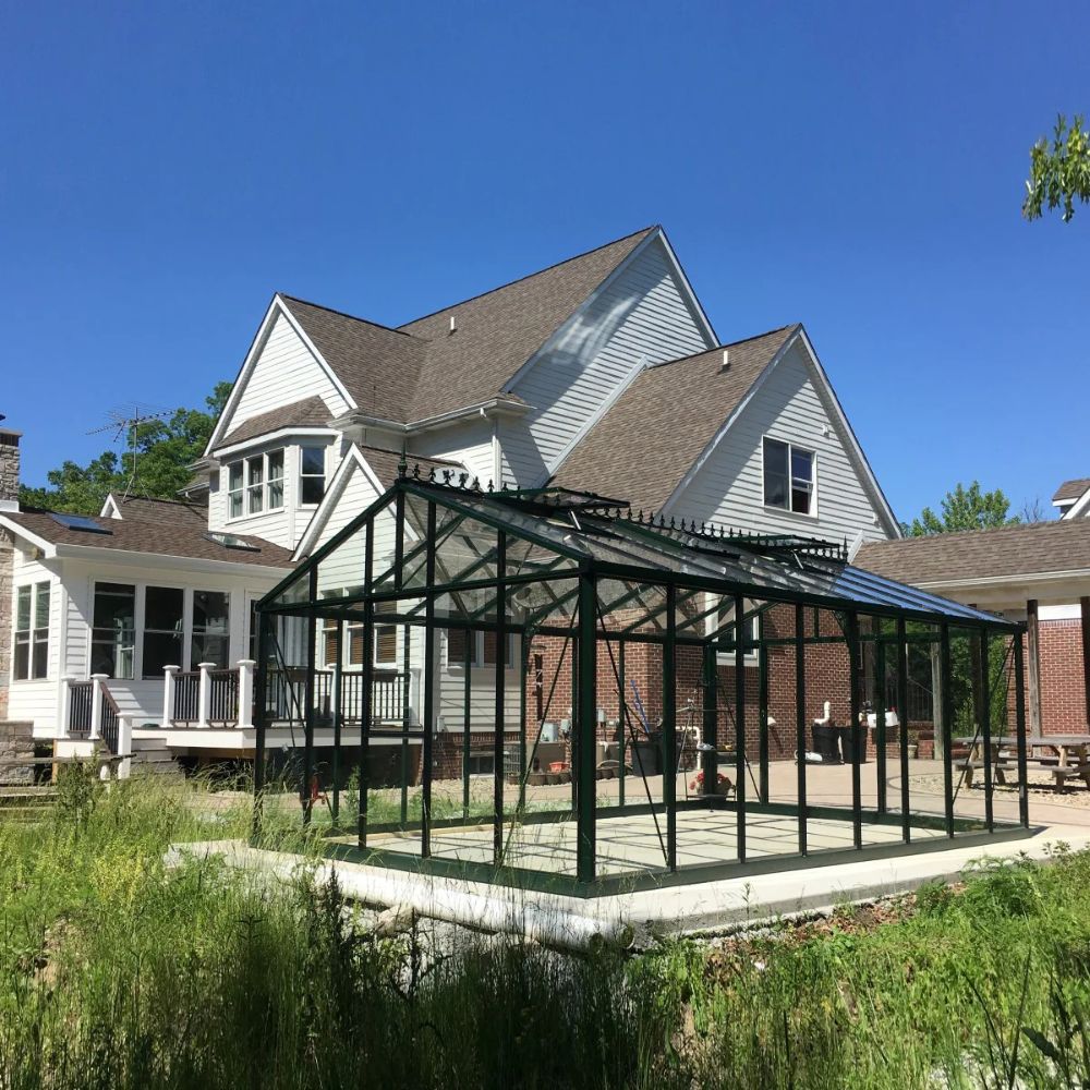 Exaco Janssens | 12.5x20x9 ft Royal Victorian VI 46 Large Glass Greenhouse Kit With 4mm Tempered Glass Glazing