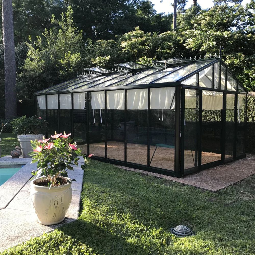 Exaco Janssens | 12.5x20x9 ft Royal Victorian VI 46 Large Glass Greenhouse Kit With 4mm Tempered Glass Glazing