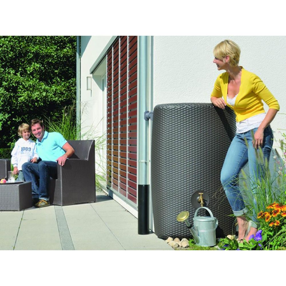 Exaco Sunda Wicker Rain Barrel 303 L / 80 Gallon