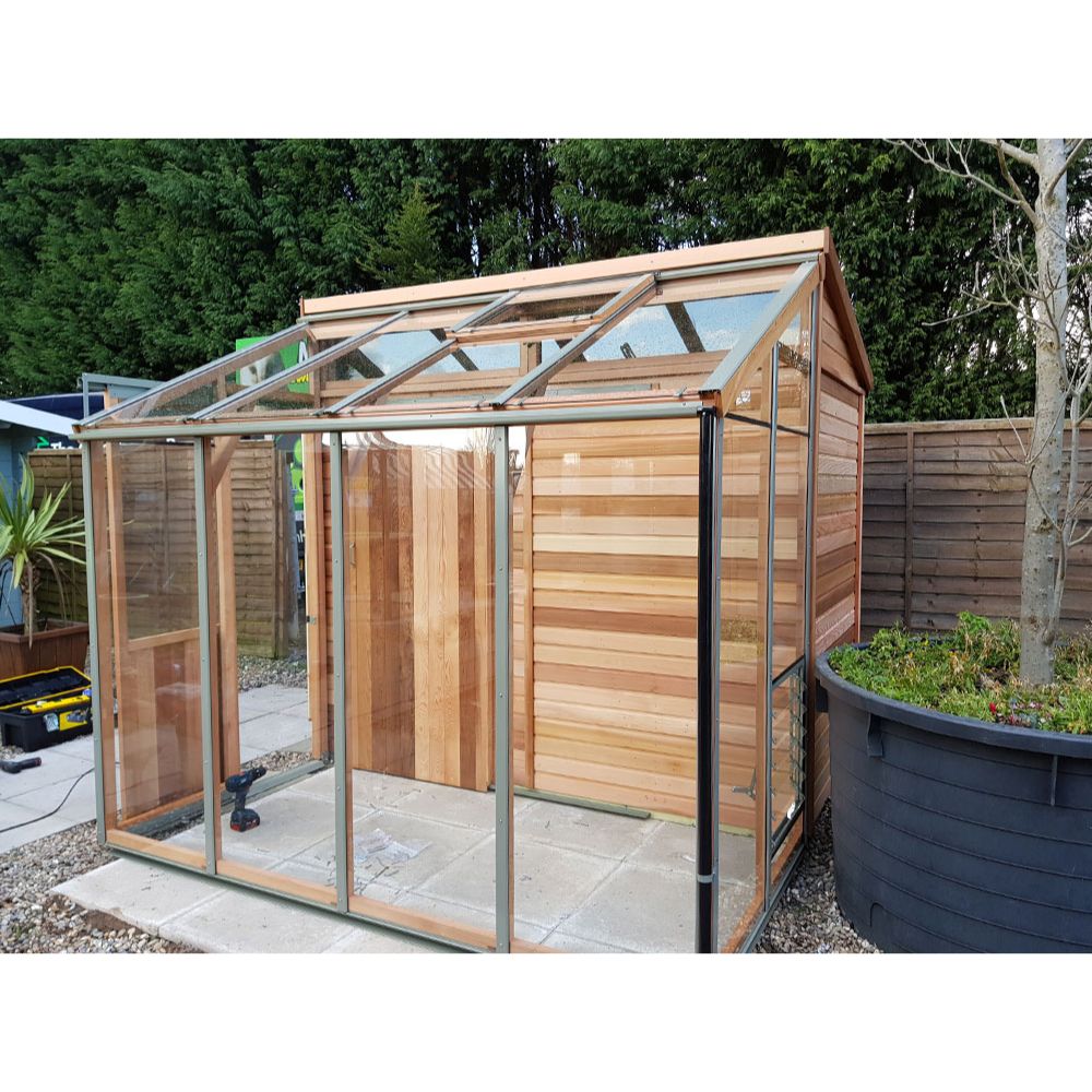 Alton Fusion 10 Cedar Greenhouse and Storage Shed Combo